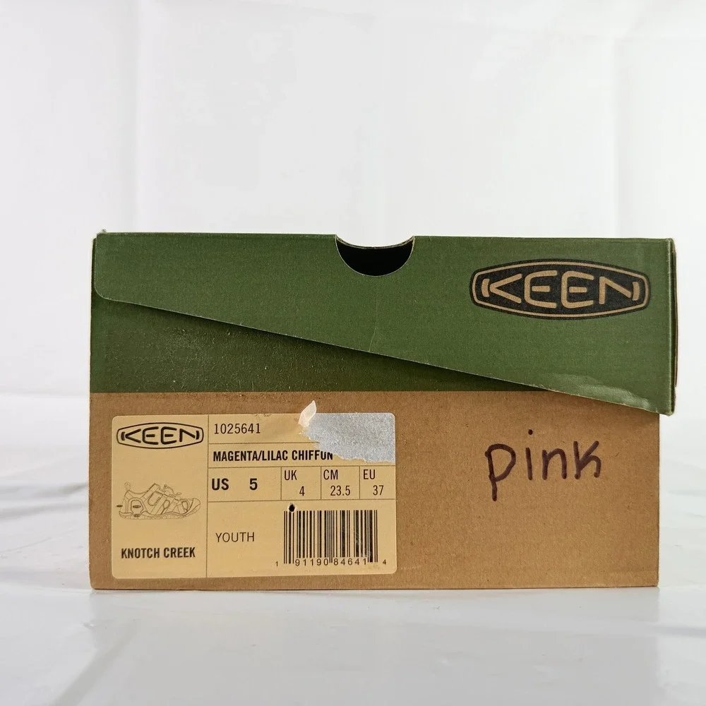 KEEN Knotch Creek Youth 5 Sandals Magenta Lilac Chiffon Kids Water Shoes 1025641